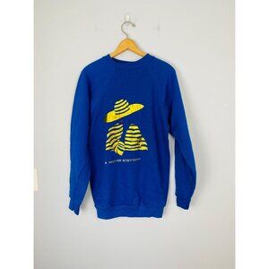 Vintage A Proper Bostonian Crewneck Sweatshirt, Size Med Tall Tultex Made in USA